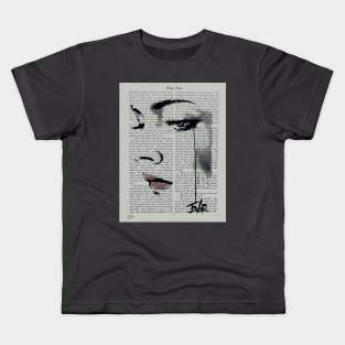 Behind the eyes - hand coloured print Kids T-Shirt